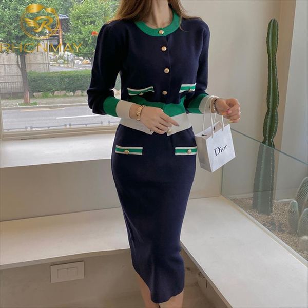 autumn fashion color matching knitted womens dresses set womans suits cardigan sweater pencil skirt for women suit clothing 2 piece, White
autumn fashion color matching knitted womens dresses set womans suits cardigan sweater pencil skirt for women suit clothing 2 piece, White