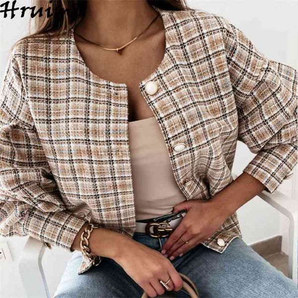 fashion clothes long-sleeved coat all-match short little fragrant wind jacket casual single breasted plaid fall for women 210513, Black;brown
fashion clothes long-sleeved coat all-match short little fragrant wind jacket casual single breasted plaid fall for women 210513, Black;brown