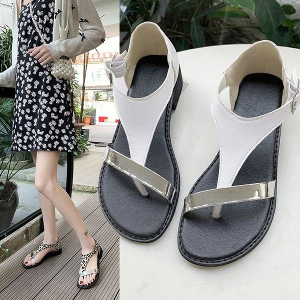 sandals women fashion flat heel clip toe feet roman buckle large size female comfortable sandalias mujer 40#, Black
sandals women fashion flat heel clip toe feet roman buckle large size female comfortable sandalias mujer 40#, Black