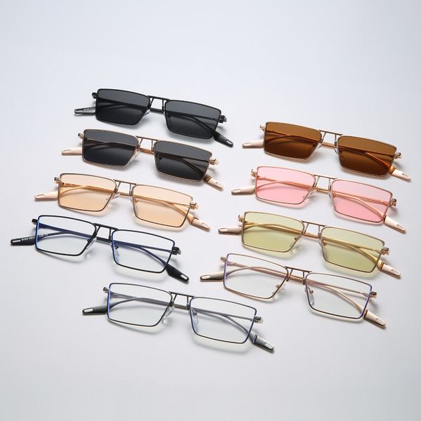 casual full frame sunglasses square glasses aviator eyewear transparent lens universal metal accessories, White;black
casual full frame sunglasses square glasses aviator eyewear transparent lens universal metal accessories, White;black