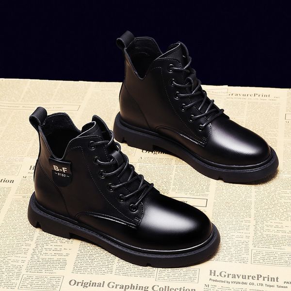 boots straight and black women's leather shoes, punk shoes with laces for women, big size 3dy0
boots straight and black women's leather shoes, punk shoes with laces for women, big size 3dy0
