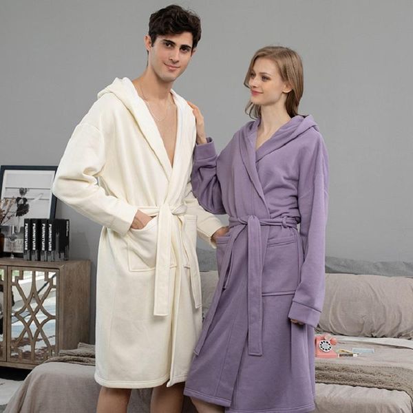 women's sleepwear baldauren fleece cotton wool cloth loose pajamas casual and comfortable nightgown couple hooded long bathrobe, Black;red
women's sleepwear baldauren fleece cotton wool cloth loose pajamas casual and comfortable nightgown couple hooded long bathrobe, Black;red