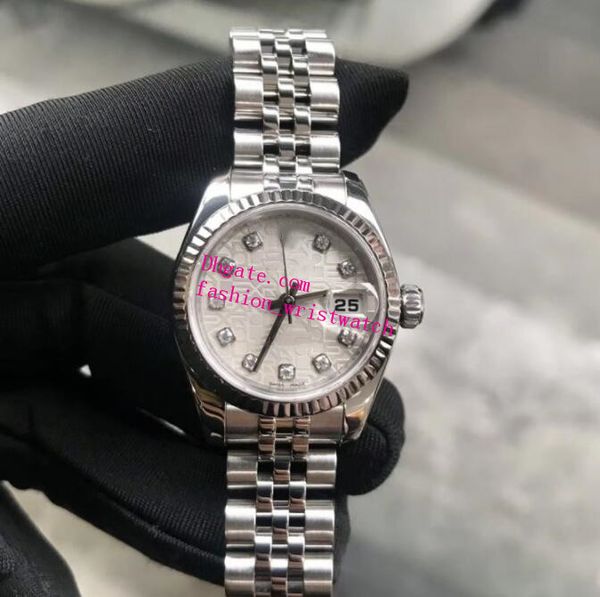 waterproof womens watch classic mechanical 179174 26mm white dial big magnifier sapphire glass silver jubilee steel bracelet luxury watches, Slivery;brown
waterproof womens watch classic mechanical 179174 26mm white dial big magnifier sapphire glass silver jubilee steel bracelet luxury watches, Slivery;brown