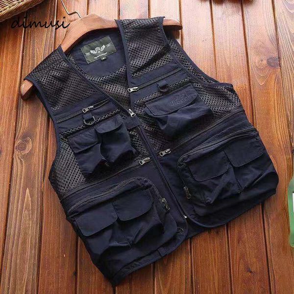 men's vests dimusi mens casual mesh breathable multi pocket vest sleeveless jackets man outwear fishing waistcoats brand clothing 6xl, Black;white
men's vests dimusi mens casual mesh breathable multi pocket vest sleeveless jackets man outwear fishing waistcoats brand clothing 6xl, Black;white