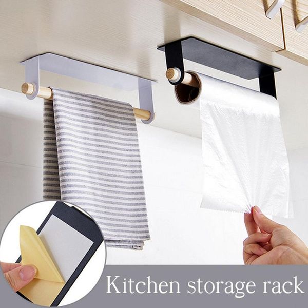 metal wall hanging holder wood towel shelf toilet paper organizer rag plastic wrap film storage racks kitchen accessories & organization
metal wall hanging holder wood towel shelf toilet paper organizer rag plastic wrap film storage racks kitchen accessories & organization