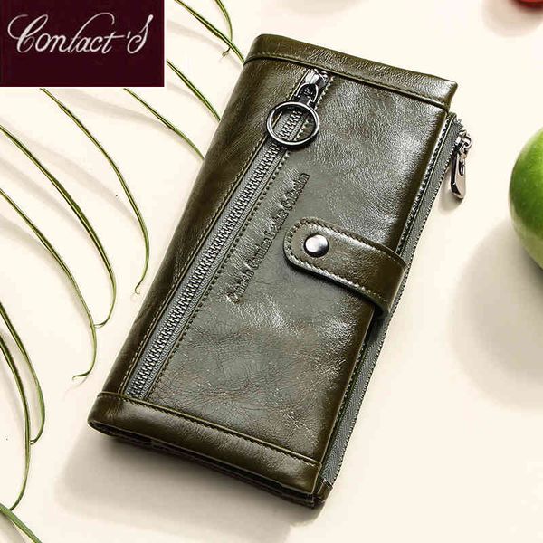 classic wallets contact's genuine leather ladies women phone s green female clutch bag rfid card long coin purses billetera, Red;black
classic wallets contact's genuine leather ladies women phone s green female clutch bag rfid card long coin purses billetera, Red;black