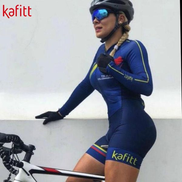 racing sets kafipro team triathlon long sleeve cycling jersey jumpsuit women's macaquinho ciclismo feminino, Black;blue
racing sets kafipro team triathlon long sleeve cycling jersey jumpsuit women's macaquinho ciclismo feminino, Black;blue