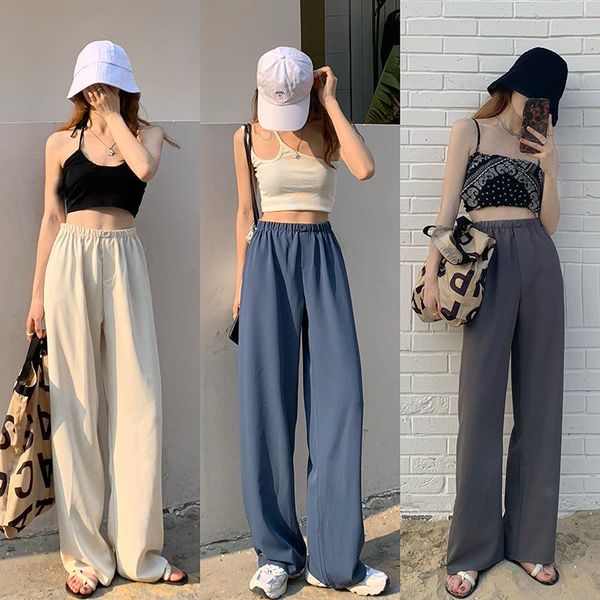 women's pants & capris trousers casual qifeng 3-color wide-leg suit korean elastic waist straight-leg fashion, Black;white
women's pants & capris trousers casual qifeng 3-color wide-leg suit korean elastic waist straight-leg fashion, Black;white