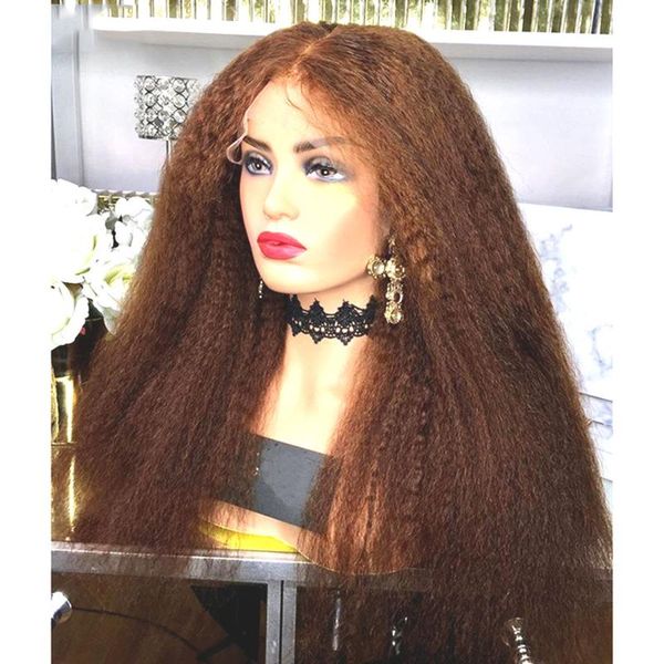 synthetic wigs blonde color lace front for women middle part 24/26 inchs long kinky straight #30 heat resistant fiber wig, Black
synthetic wigs blonde color lace front for women middle part 24/26 inchs long kinky straight #30 heat resistant fiber wig, Black