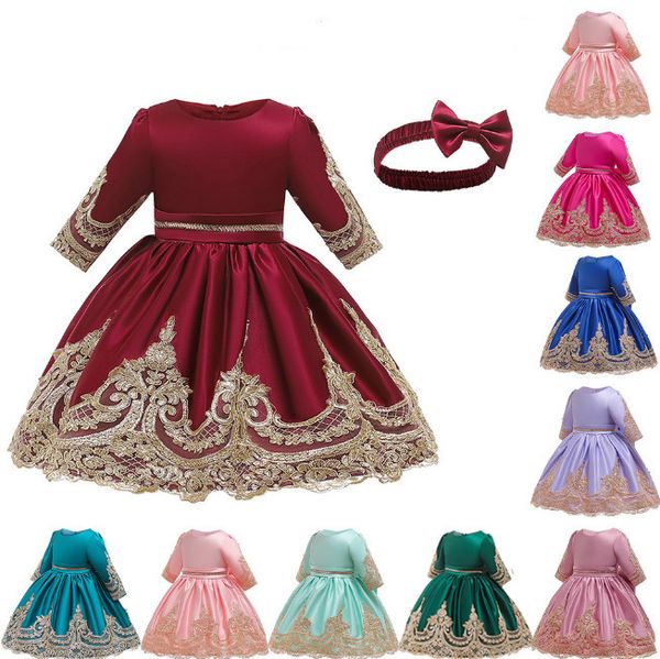 baby girls 1st birthday party dresses ball gown toddler kids lace gauze embroidery half sleeve dress with bow headband sweet children flower, Red;yellow
baby girls 1st birthday party dresses ball gown toddler kids lace gauze embroidery half sleeve dress with bow headband sweet children flower, Red;yellow