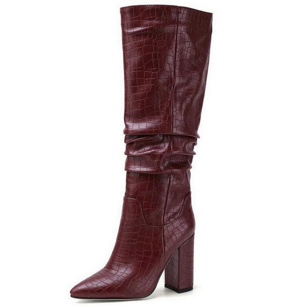 boots plus size 34-43 brand women thick high heels autumn winter cowboy western knee shoes, Black
boots plus size 34-43 brand women thick high heels autumn winter cowboy western knee shoes, Black