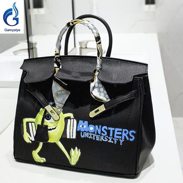 monsters books cartoons art hand painting draw graffiti h brand custom women totes cowhide handbags gifts genuine leather bags
monsters books cartoons art hand painting draw graffiti h brand custom women totes cowhide handbags gifts genuine leather bags