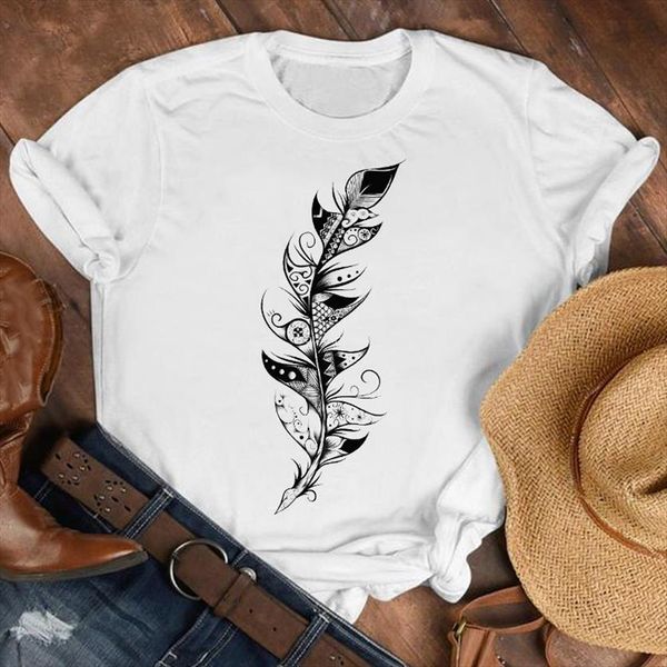 feather printing vintage 90s womens t shirts fashion clothes print tee graphic, White
feather printing vintage 90s womens t shirts fashion clothes print tee graphic, White