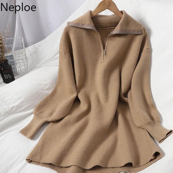 neploe knitted sweater women turn-down collar long sleeve pullovers bodycon knitwear dress korean all-match sueter coat 4g783 women's s, White;black
neploe knitted sweater women turn-down collar long sleeve pullovers bodycon knitwear dress korean all-match sueter coat 4g783 women's s, White;black