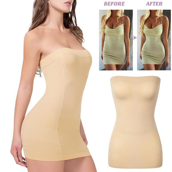 women's shapers strapless dress slips for women shapewear camisole body shaper tummy control slip seamless full cami waist trainer, Black;white
women's shapers strapless dress slips for women shapewear camisole body shaper tummy control slip seamless full cami waist trainer, Black;white