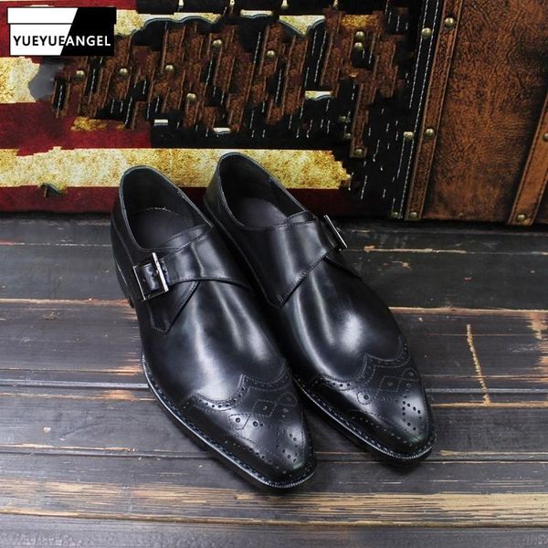 mens hasp carved design genuine leather dress shoes pointed toe breathable cowhide fashion shoe, Black
mens hasp carved design genuine leather dress shoes pointed toe breathable cowhide fashion shoe, Black