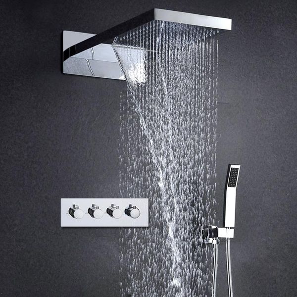 bathroom fittings rain shower waterfall overhead built in wall set with 3 way diverter valve sets
bathroom fittings rain shower waterfall overhead built in wall set with 3 way diverter valve sets