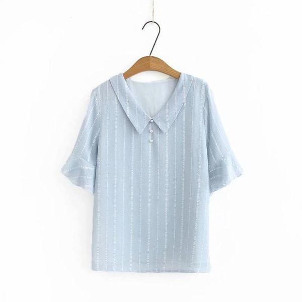 women's blouses & shirts plus size chiffon dobby women loose short sleeves blouse 2021 summer casual ladies sky blue female pink white
women's blouses & shirts plus size chiffon dobby women loose short sleeves blouse 2021 summer casual ladies sky blue female pink white