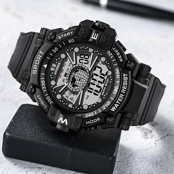 wristwatches synoke fashion sport watch men military watches alarm clock resistant waterproof digital male reloj hombre, Slivery;brown
wristwatches synoke fashion sport watch men military watches alarm clock resistant waterproof digital male reloj hombre, Slivery;brown