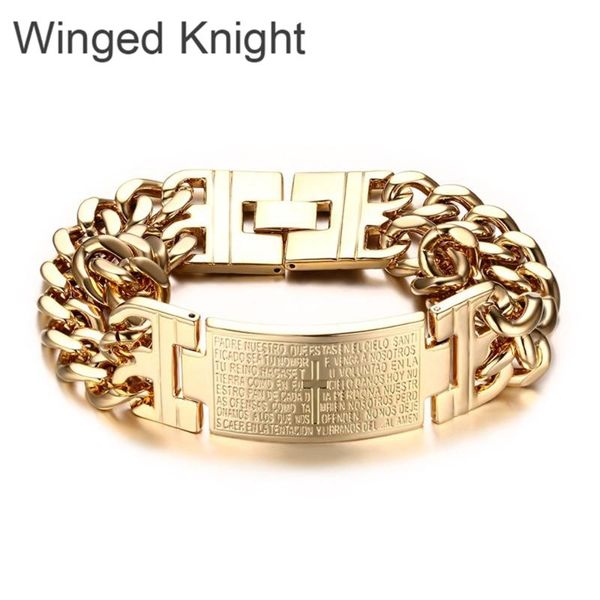 link, chain luxury cross titanium steel man's mesh bracelet metal male jewelry cool, Black
link, chain luxury cross titanium steel man's mesh bracelet metal male jewelry cool, Black