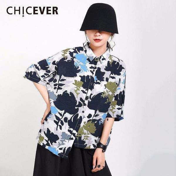 women's blouses & shirts chicever print hit colot blouse for women lapel collar short sleeve asymmetric summer female 2021 casual fashi, White
women's blouses & shirts chicever print hit colot blouse for women lapel collar short sleeve asymmetric summer female 2021 casual fashi, White