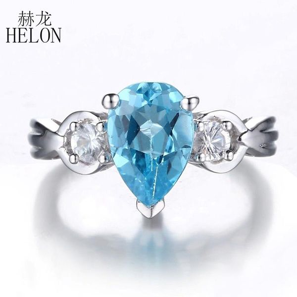 cluster rings helon solid 10k white gold certified pear 10x7mm blue z & gemstone ring women trendy exquisite jewelry, Golden;silver
cluster rings helon solid 10k white gold certified pear 10x7mm blue z & gemstone ring women trendy exquisite jewelry, Golden;silver