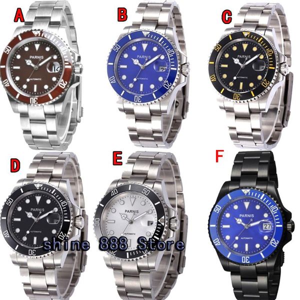 wristwatches wrist watch miyota automatic movement 40mm ss case black dial luminous sapphire glass ceramic bezel men's men, Slivery;brown
wristwatches wrist watch miyota automatic movement 40mm ss case black dial luminous sapphire glass ceramic bezel men's men, Slivery;brown