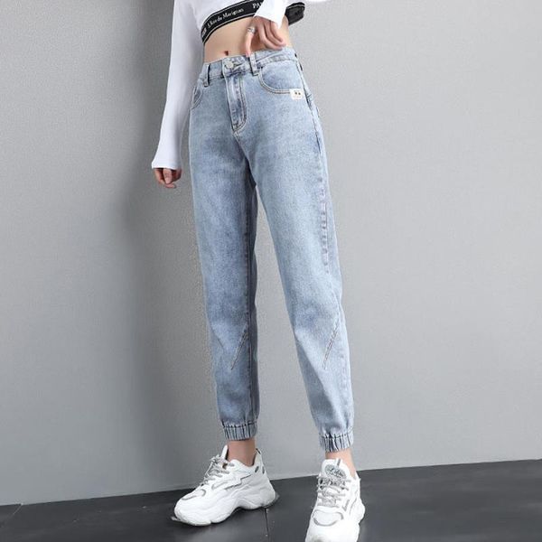 casual loose denim harem pants women streetwear ankle banded jeans korean fashion baggy denim ankle-length pants sweatpants, Blue
casual loose denim harem pants women streetwear ankle banded jeans korean fashion baggy denim ankle-length pants sweatpants, Blue