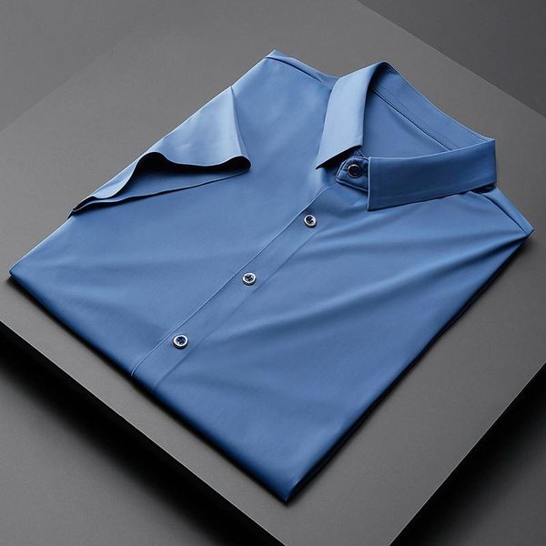 men's casual shirts 2021 summer shirt business solid color elastic short sleeve, White;black
men's casual shirts 2021 summer shirt business solid color elastic short sleeve, White;black