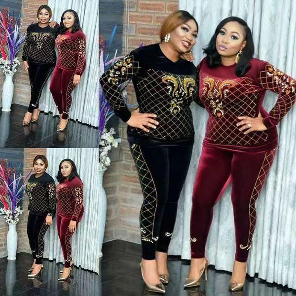 plus size street casual womenpant style sets long sleeve round neck elastic pants printed two piece, White
plus size street casual womenpant style sets long sleeve round neck elastic pants printed two piece, White