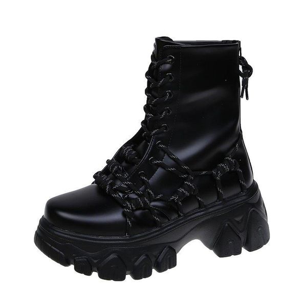 boots black leateher women ankle boots2021 fashion platform shoes cross-tied strap chunky high heels waterproof girl
boots black leateher women ankle boots2021 fashion platform shoes cross-tied strap chunky high heels waterproof girl