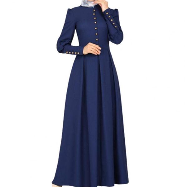 casual dresses women maxi dress 2021 buttons decor pleated large hem solid color o-neck cuff high waist for daily life, Black;gray
casual dresses women maxi dress 2021 buttons decor pleated large hem solid color o-neck cuff high waist for daily life, Black;gray