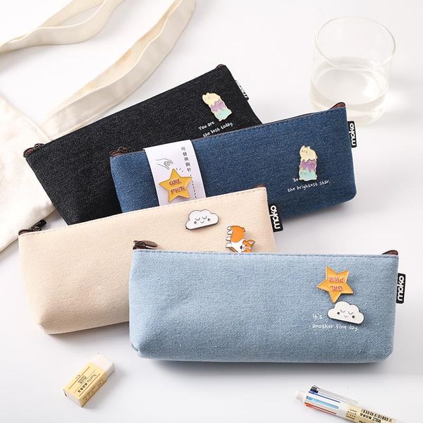 pencil bags kawaii large capacity canvas case enamel brooch pin pen pouch for girls gift school supply korean stationery
pencil bags kawaii large capacity canvas case enamel brooch pin pen pouch for girls gift school supply korean stationery