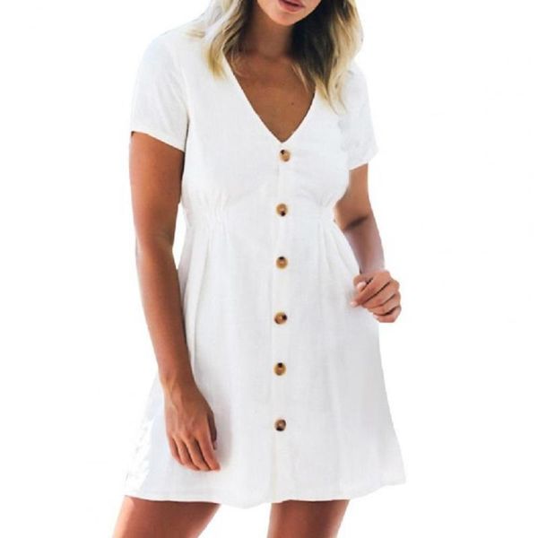 women's swimwear summer solid color dress short sleeve high waist female women v neck a-line for daily life loose hem casual beach dres, White;black
women's swimwear summer solid color dress short sleeve high waist female women v neck a-line for daily life loose hem casual beach dres, White;black