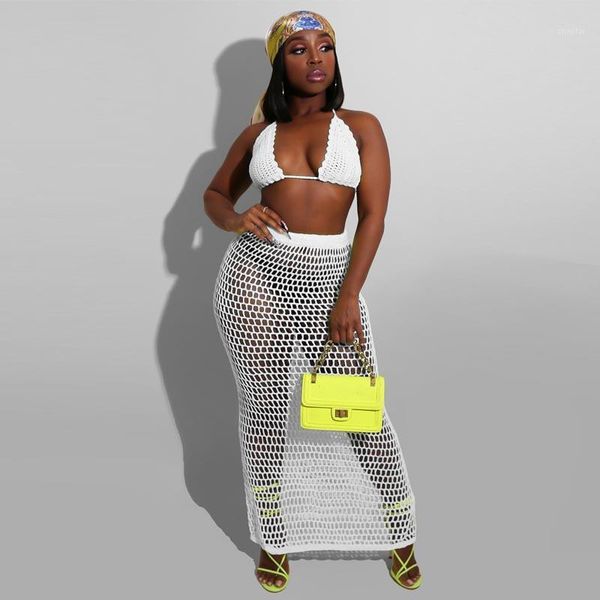 two piece dress crochet knitted women outfit 2 set halter crop + long pants summer matching sets bandage tracksuit stretch 2pcs, White
two piece dress crochet knitted women outfit 2 set halter crop + long pants summer matching sets bandage tracksuit stretch 2pcs, White