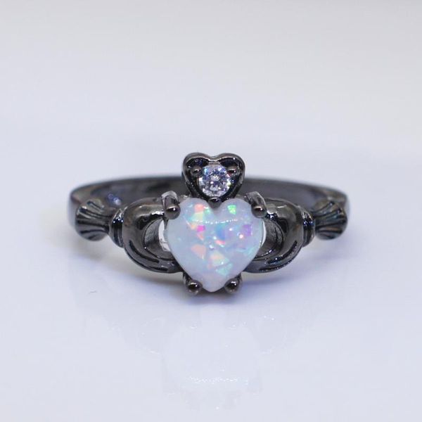 cluster rings european and american love heart-shaped opal ring female celtic clada jewelry black gold, Golden;silver
cluster rings european and american love heart-shaped opal ring female celtic clada jewelry black gold, Golden;silver