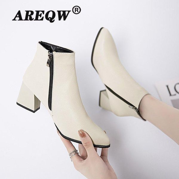 boots autumn women's comfortable thick high heel ankle round toe zipper winter warm women 20211, Black
boots autumn women's comfortable thick high heel ankle round toe zipper winter warm women 20211, Black