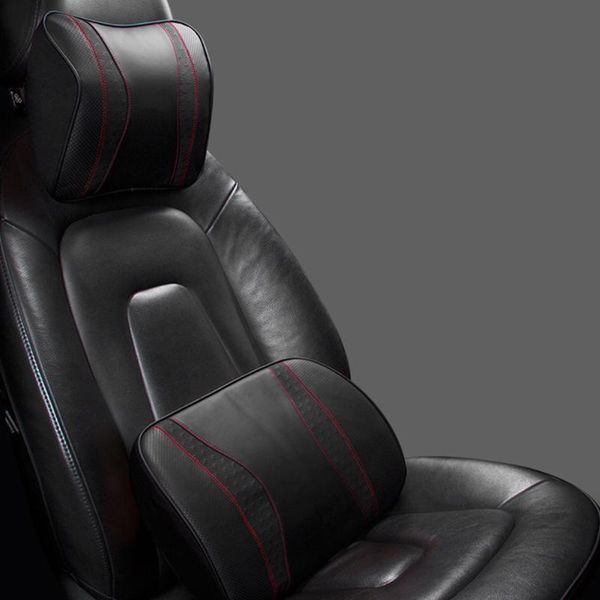 seat cushions genuine leather car headrest pillow memory foam neck back for waist lumbar support
seat cushions genuine leather car headrest pillow memory foam neck back for waist lumbar support