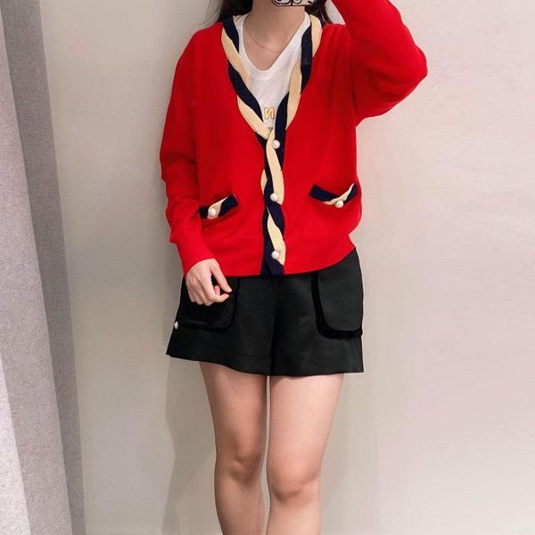 women's knits & tees woman sweater wool cardigan v-neck pocket knitted fashion casual warm clothes women, White
women's knits & tees woman sweater wool cardigan v-neck pocket knitted fashion casual warm clothes women, White