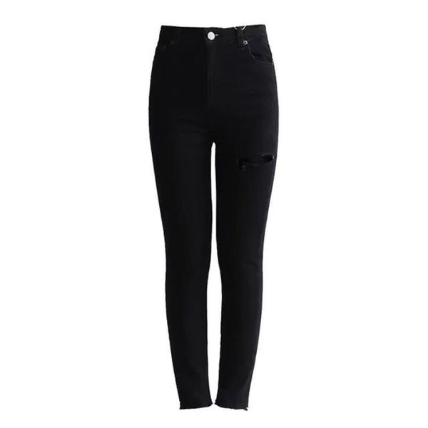 women's jeans spring and summer skinny pencil pants tight high waist fashion buttocks with holes washed slimming, Blue
women's jeans spring and summer skinny pencil pants tight high waist fashion buttocks with holes washed slimming, Blue