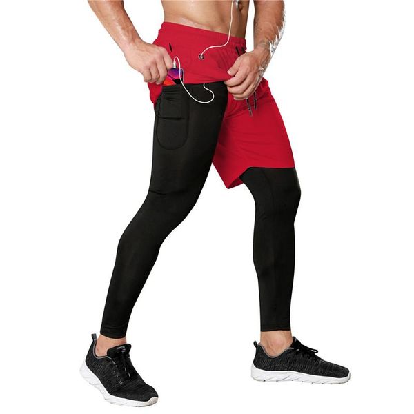 running pants 2 in 1 men headset hole jogging leggings+short fitness sport gym training trousers male sweatpants, Black;blue
running pants 2 in 1 men headset hole jogging leggings+short fitness sport gym training trousers male sweatpants, Black;blue