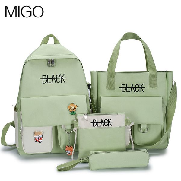 backpack letter printed for female college students