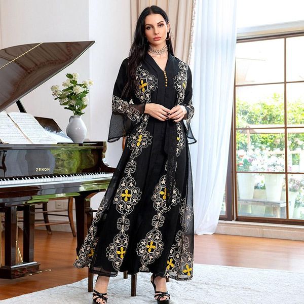 ethnic clothing fashion muslim women's embroidery abaya middle east dubai temperament mesh long skirt ramadan kaftan plus size, Red
ethnic clothing fashion muslim women's embroidery abaya middle east dubai temperament mesh long skirt ramadan kaftan plus size, Red