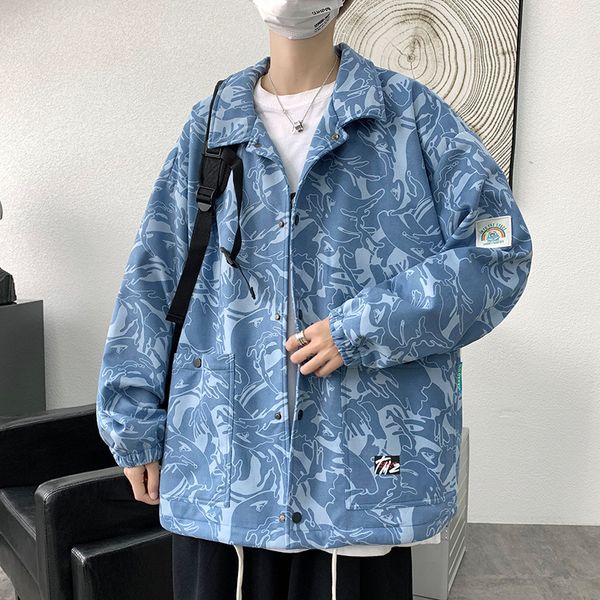 autumn and winter loose men's fashion casual lapel et youth korean hip hop top, Black;brown
autumn and winter loose men's fashion casual lapel et youth korean hip hop top, Black;brown