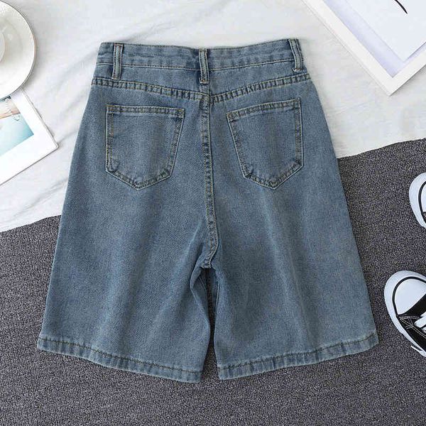 fitaylor new summer women high waist blue wide leg denim casual female solid streetwear stright jeans bermuda shorts 210304, White;black
fitaylor new summer women high waist blue wide leg denim casual female solid streetwear stright jeans bermuda shorts 210304, White;black