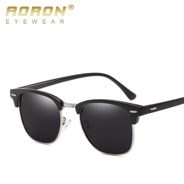 sunglasses aoron polarized men and women classic half frame travel sun glass rimless uv400 protection glasses, White;black
sunglasses aoron polarized men and women classic half frame travel sun glass rimless uv400 protection glasses, White;black