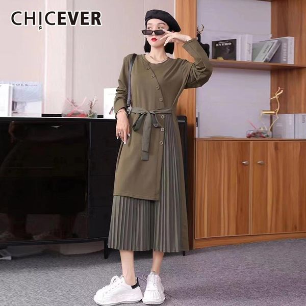 casual dresses chicever loose patchwork fold pleated for women 2021 round collar long sleeve high waist mid dress female clothes, Black;gray
casual dresses chicever loose patchwork fold pleated for women 2021 round collar long sleeve high waist mid dress female clothes, Black;gray