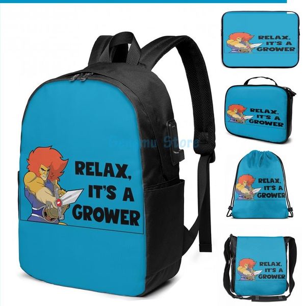 funny graphic print its a grower usb charge backpack men school bags women bag travel laptop
funny graphic print its a grower usb charge backpack men school bags women bag travel laptop