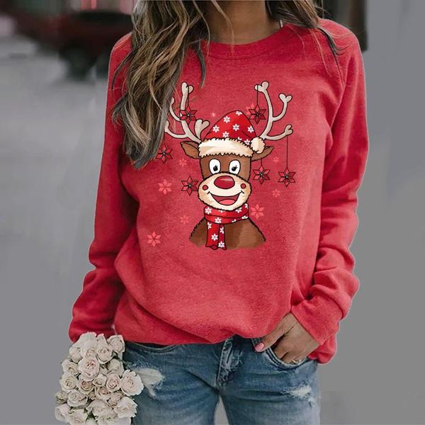 women's hoodies & sweatshirts autumn for women ladies christmas print crew neck long-sleeved casual pullover 2021 moletom feminino, Black
women's hoodies & sweatshirts autumn for women ladies christmas print crew neck long-sleeved casual pullover 2021 moletom feminino, Black