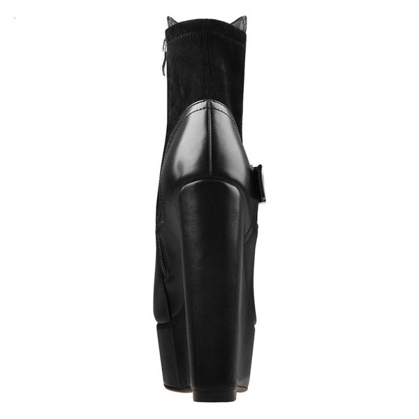 boots women's wee 16cm high heels ankel boots soft leather party lady zipper plus size for winter i3y6, Black
boots women's wee 16cm high heels ankel boots soft leather party lady zipper plus size for winter i3y6, Black